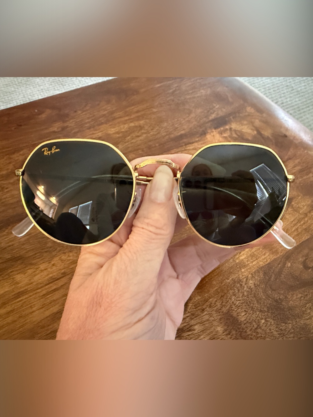 Ray-Ban Gold Frame Sunglasses